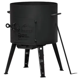 4big.fun Feuerstelle Ø 44 cm Schwarz