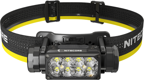 Nitecore HC65 UHE LED-Stirnleuchte, drei Lichtquellen, max. 2000 Lumen, inkl. 18650 Li-Ion 4000mAh Akku