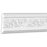 PROFHOME DECOR Wand- und Friesleiste Profhome 151337 Weiß 2 St. 200 x 1,4 x 7,8 cm