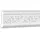 PROFHOME DECOR Wand- und Friesleiste Profhome 151337 Weiß 2 St. 200 x 1,4 x 7,8 cm