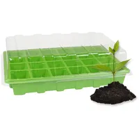 Sarcia.eu Anzuchttablett Mini-Gewächshaus zum Ankeimen von 24 Zellen, Kunststoff