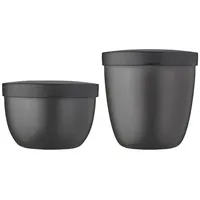 Mepal Ellipse Snackpot schwarz 0,5 l 2-teiliges Set