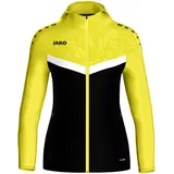 Damen Kapuzenjacke Schwarz/Soft Yellow 42