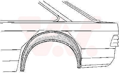 Van Wezel Radkasten hinten, Außenteil, [Hersteller-Nr. 1844346] für Ford