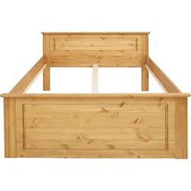 otto home Massivholzbett »Hugo, hohe Belastbarkeit! FSC® zertifiziertes Massivholz, Landhausstil«, (Breite/Belastbarkeit 180cm/200KG, 140cm/180KG), Stauraumbett aus massiver Kiefer natur/geölt, Betten, 335190-0