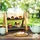 Relaxdays Etagere, 2 Etagen, mit Schieferplatten, HBT 27x32x17 cm, rustikaler Servierständer, Bambus-Gestell, natur/grau