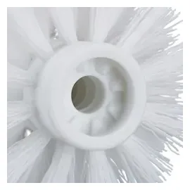 Relaxdays WC Bürstenkopf im 5er Set, lose Toilettenbürsten Gewinde 9,5 mm, Ersatzbürstenkopf Durchmesser 8 cm, weiß,