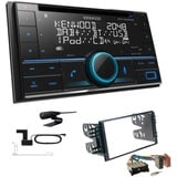 Kenwood 2-DIN Autoradio Bluetooth DAB+ für KIA Sorento I 2002-2006 schwarz