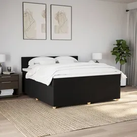 vidaXL Hezekiah 180 x 200 cm Schwarz