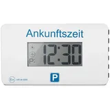 Parkwächter elektronische Parkscheibe Parkwächter Digitale Parkscheibe V1 zugelassen Datenschutz-Funktion weiß