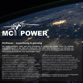 McPower Schutzkontakt-Steckdose mit 2x USB Flair Schwarz 1 St.