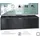Vladon Lana Lowboard 100 x 29 x 37 cm Schwarz matt/Graphit MDF/Spanplatte