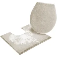 GRUND Badematte Pusteblume Beige 60 x 40 cm