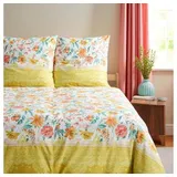 BASSETTI Casablanca Floral Gelb 135 x 200 cm + 80 x 80 cm