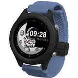 KIDYWOLF Smart-Watch BT 40 mm Kunststoffgehäuse Blau Sportarmband Blau M
