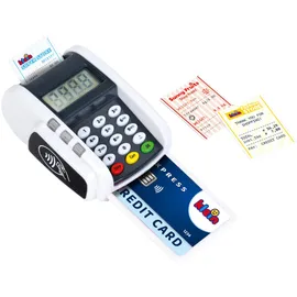 Theo Klein 9333 Bezahl-Terminal mit Licht & Sound | Batteriebetriebene Ergänzung zu Spielzeugkassen | Inkl. Contactless-Payment-Funktion | Maße: 11 cm x 8 cm x 5 cm | Spielzeug für Kinder ab 3 Jahren