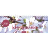arsEdition Tischkalender Lebensweisheiten 2027 Weiß