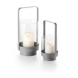 philippi Windlicht HOME Glas grau