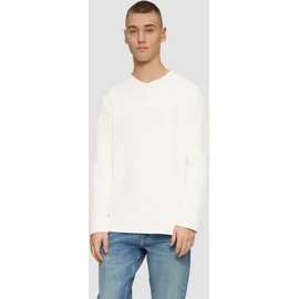 QS Gewaschenes Henley-Longsleeve beige XL