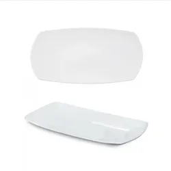 Saturnia Tokio Uni Rechteckplatte 36x21cm * - weiß -