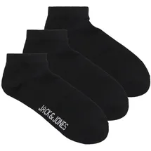 JACK & JONES JACLOUIS Sneakersocken 3er Pack Schwarz Einheitsgröße