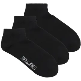 JACK & JONES JACLOUIS Sneakersocken 3er Pack Schwarz Einheitsgröße