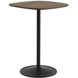 Muuto Soft Cafe Bar-/Tresentisch, 70 x 70 cm, eiche dunkel geölt / schwarz