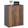 CARO-Möbel Lennis 60 x 70 x 35 cm 4 Böden / braun