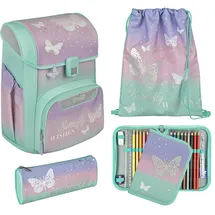 Scooli EasyStart Schulranzen-Set 5tlg Butterfly Wishes