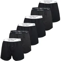 Happy Shorts Boxershorts schwarz S 6er Pack