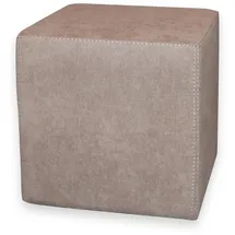 Betten-ABC KUBI Sitzhocker Sitzwürfel Bodenkissen Fußhocker 40x40x40 cm fünf Farben Wohnzimmer, Kinderzimmer, Gästezimmer oder Fluri (Farbe: Taupe)