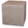 Betten-ABC KUBI Sitzhocker Sitzwürfel Bodenkissen Fußhocker 40x40x40 cm fünf Farben Wohnzimmer, Kinderzimmer, Gästezimmer oder Fluri (Farbe: Taupe)