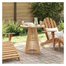 vidaXL Gartentisch Ø 70 x 75 cm Braun
