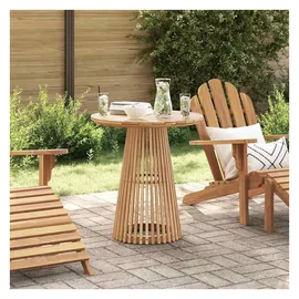 vidaXL Gartentisch Ø 70 x 75 cm Braun