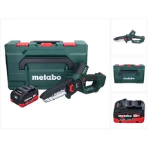 Metabo MS 18 LTX 15 Akku Gehölzsäge 18 V 15 cm 5 m/s + 1x Akku 5,5 Ah + metaBOX - ohne Ladegerät