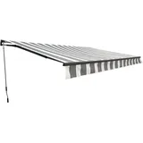 Garden Pleasure Gelenkarmmarkise 495 x 300 cm grau
