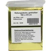 Leina-Werke KFZ-Rettungsdecke 160 x 210 cm silber/gold