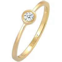 Elli DIAMONDS Verlobung Solitär Diamant 0.06 ct. 585 Gelbgold