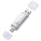 Renkforce RF-USBOS-230 USB-Stick 64 GB Silber RF-6688140 USB-A, USB-C®
