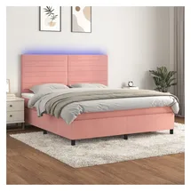 vidaXL Boxspringbett 180 x 200 cm Rosa