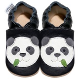 HOBEA-Germany Krabbelschuhe für Jungs und Mädchen in verschiedenen Designs (18/19 (6-12 Monate), Panda) - 12 Krabbelsohle