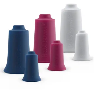 BellaBambi original trio + mini trio Faszien Cup Set, 6-tlg., weiß, orchidee, blau