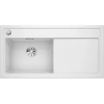 Blanco Zenar XL 6 S links Einbau von Oben weiß Drehknopfventil 1000 x 510 mm