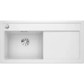 Blanco Zenar XL 6 S links Einbau von Oben weiß Drehknopfventil 1000 x 510 mm