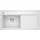 Blanco Zenar XL 6 S links Einbau von Oben weiß Drehknopfventil 1000 x 510 mm