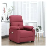 vidaXL Massagesessel Elektrisch 90 x 100 x 90 cm Weinrot mit Fernbedienung