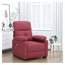 vidaXL Massagesessel Elektrisch 90 x 100 x 90 cm Weinrot mit Fernbedienung