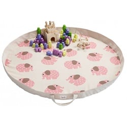 3 Sprouts Spielmatte / Spielsack - Elefant pink