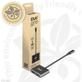 Club 3D Displayport-Adapter 4K60Hz Schwarz
