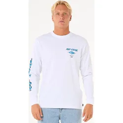 RipCurl Fade OUT Icon Long Sleeve Tee white (1000) XL